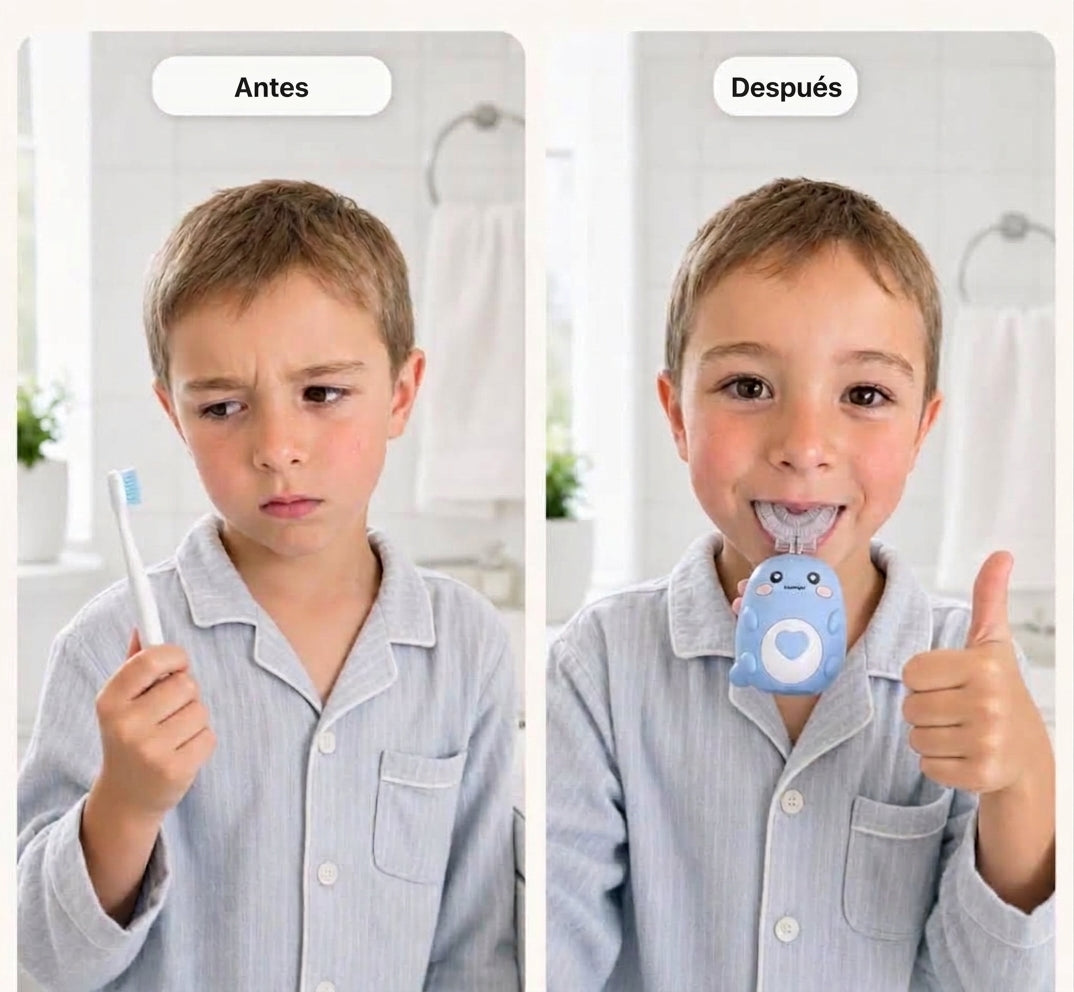 Cepillo sónico infantil en forma de U