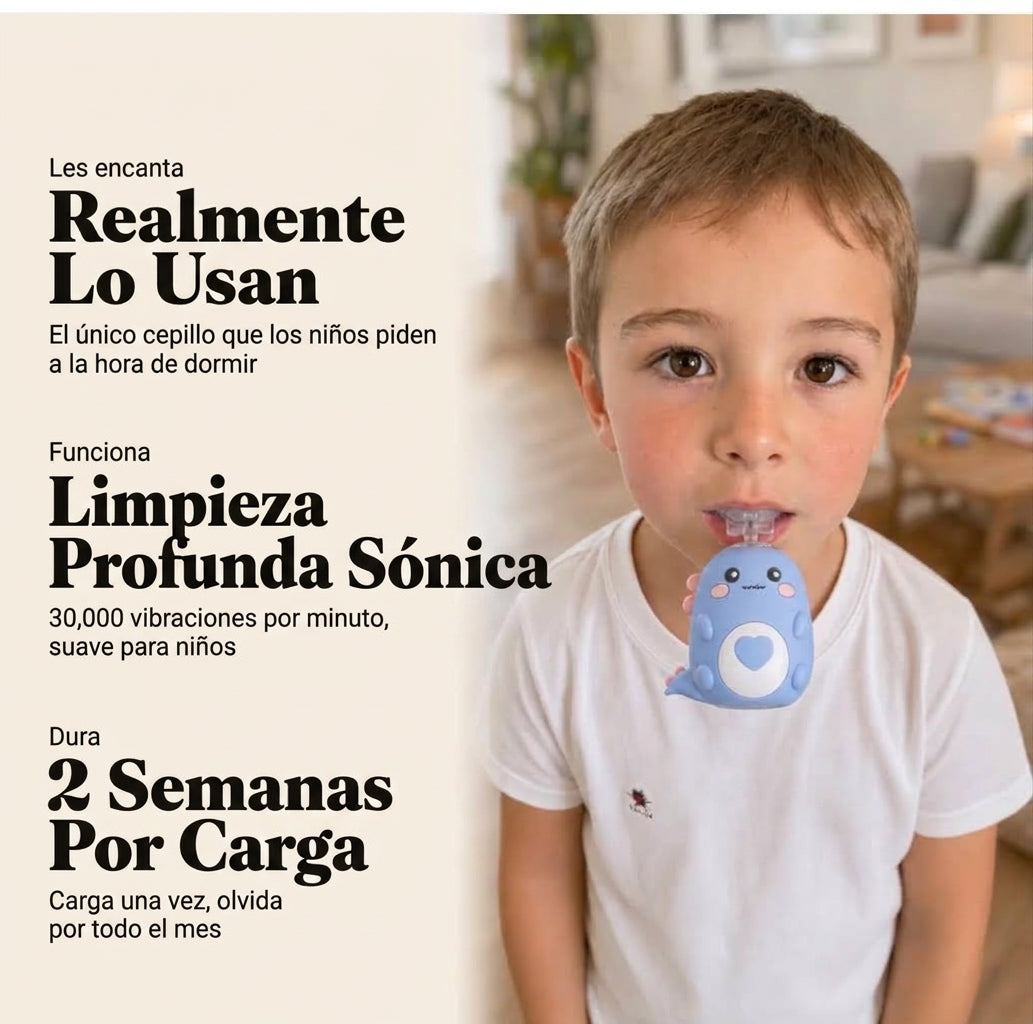 Cepillo sónico infantil en forma de U
