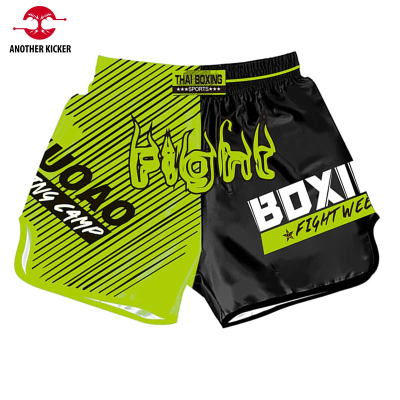 Printing MMA Shorts Kids Adult Muay Thai Shorts Boxing Training Competition Trunks Cheap Sanda Combat Grappling Fighting Pants