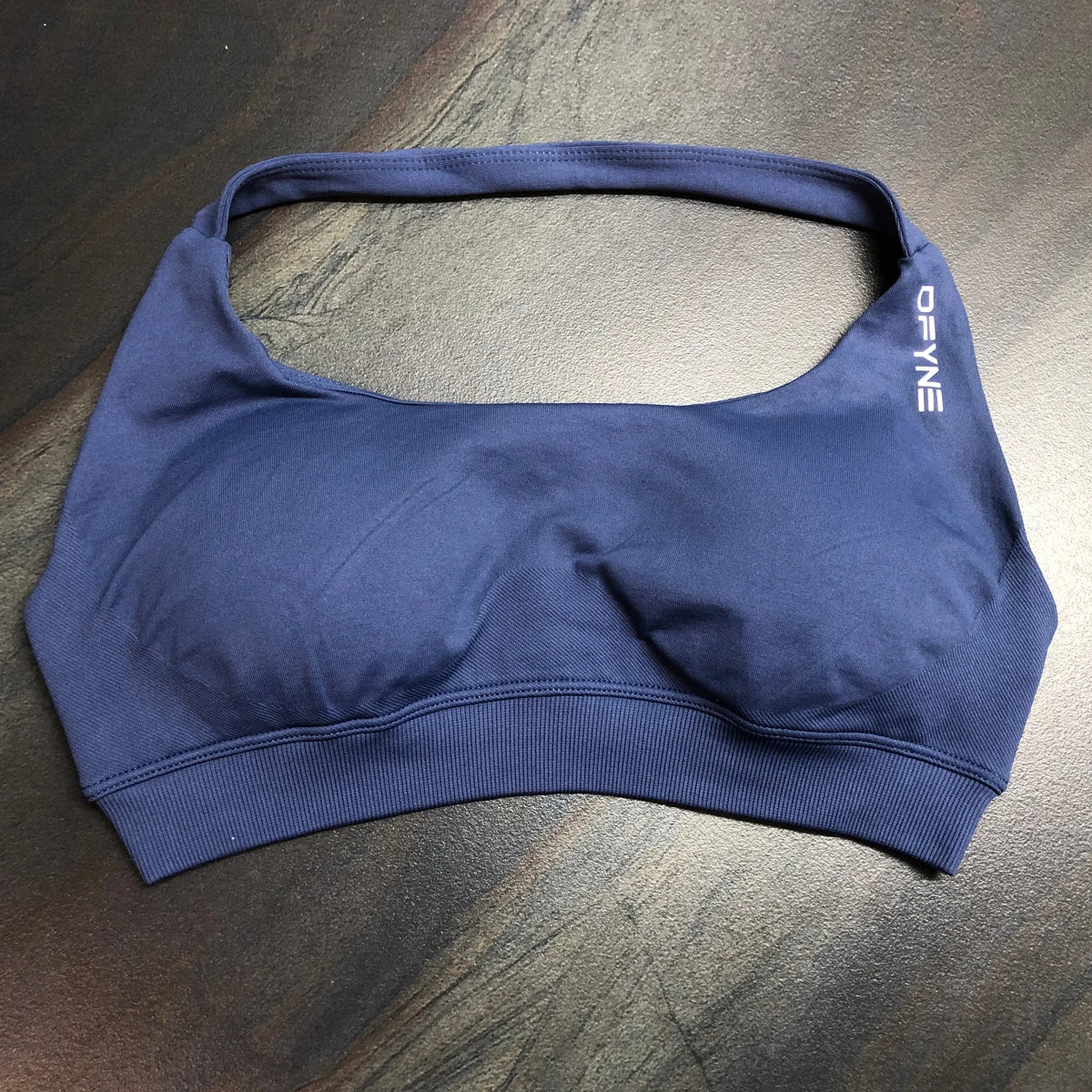 Dfyne Impact Seamless Halter Sports Bra – Women's Medium Support Padded Gym & Yoga Top