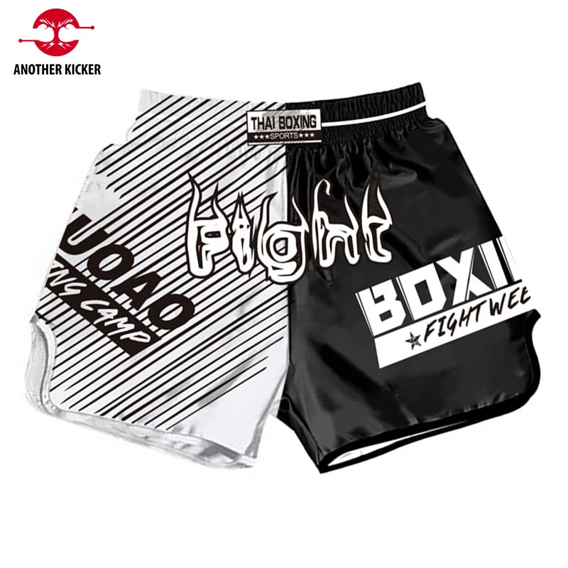 Printing MMA Shorts Kids Adult Muay Thai Shorts Boxing Training Competition Trunks Cheap Sanda Combat Grappling Fighting Pants