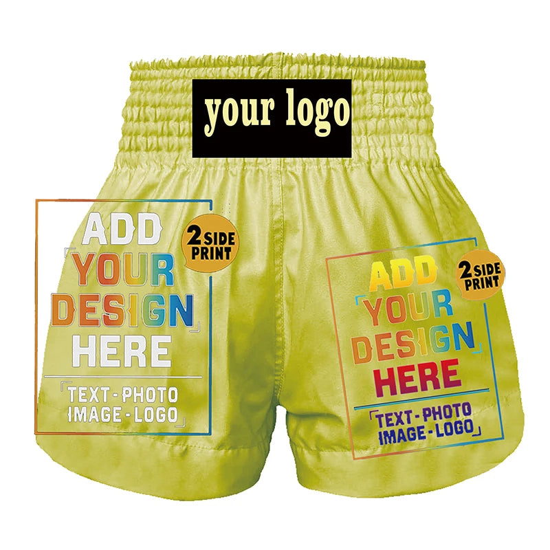 Custom men's and women's sports shorts Boxing training