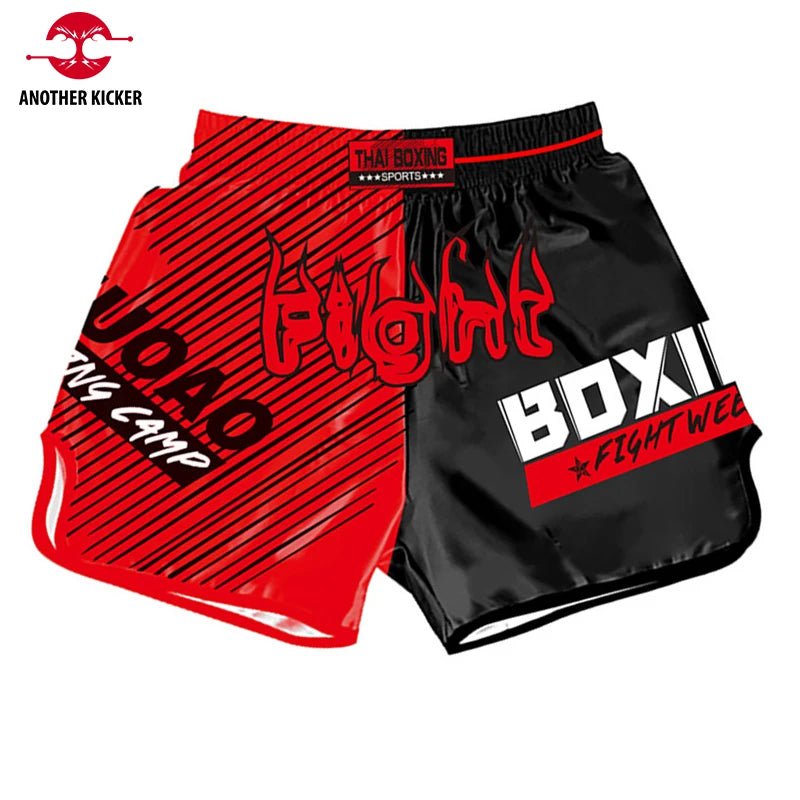 Printing MMA Shorts Kids Adult Muay Thai Shorts Boxing Training Competition Trunks Cheap Sanda Combat Grappling Fighting Pants