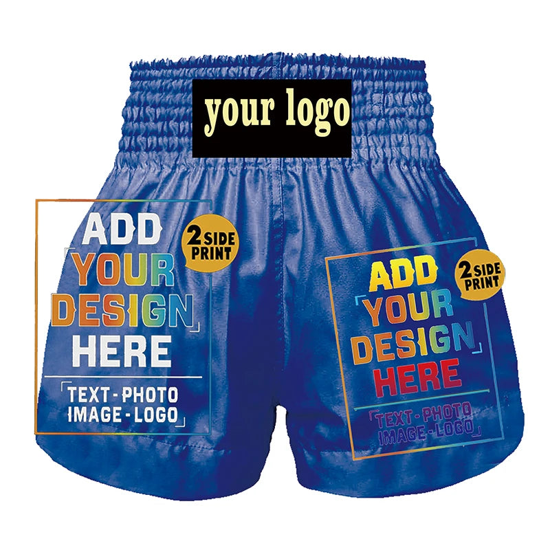 Custom men's and women's sports shorts Boxing training